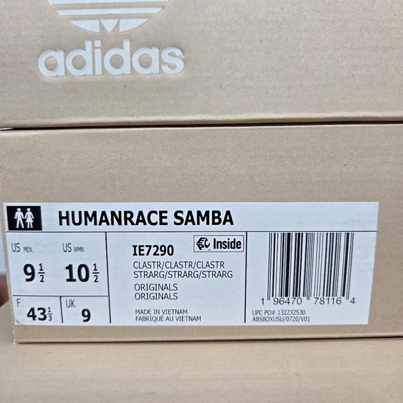 New adidas Pharrell x Samba Human Race \'Terracotta\' Men\'s Shoes Size 9.5 main image 6
